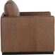 Portman Marseille Camel Leather Swivel Lounge Chair
